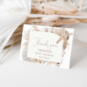 Coastal Bridal Shower Thank You Card
