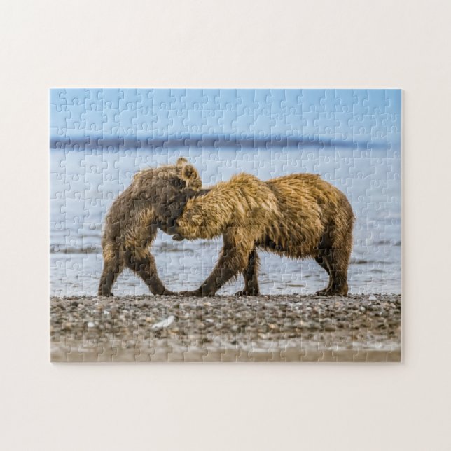 Coastal brown bears jigsaw puzzle (Horizontal)
