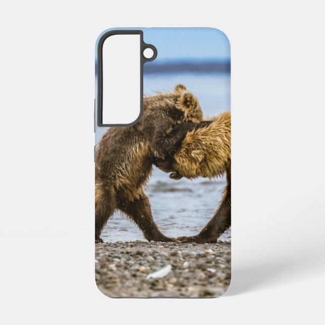 Coastal brown bears samsung galaxy s22 case (Back)
