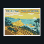 Coastal California Postcard<br><div class="desc">Anderson Design Group is an award-winning illustration and design firm in Nashville,  Tennessee. Founder Joel Anderson directs a team of talented artists to create original poster art that looks like classic vintage advertising prints from the 1920s to the 1960s.</div>