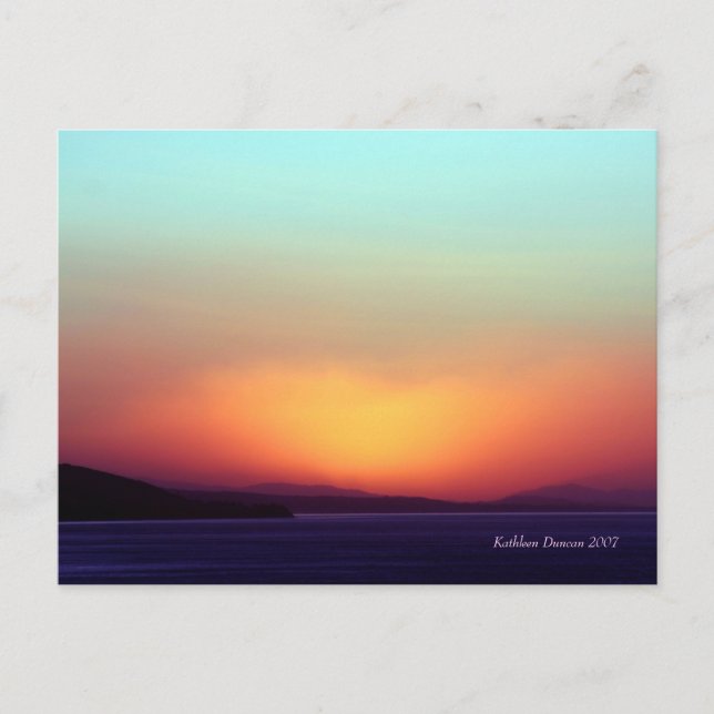 Coastal California Sunrise Postcard (Front)