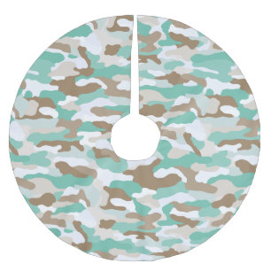 Coastal Camouflage Brushed Polyester Tree Skirt