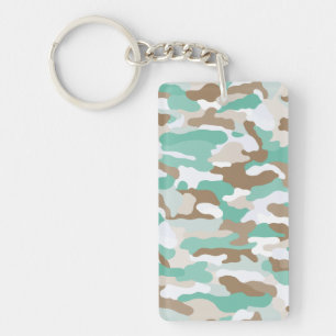 Coastal Camouflage Custom Key Ring