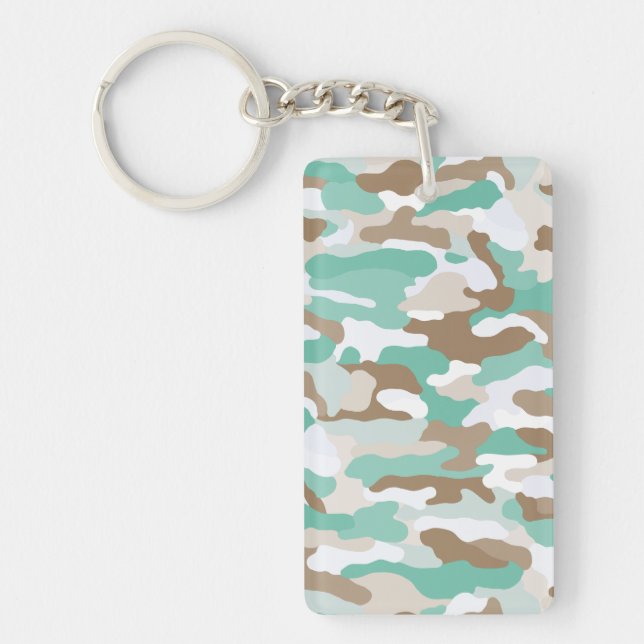 Coastal Camouflage Custom Key Ring (Front)