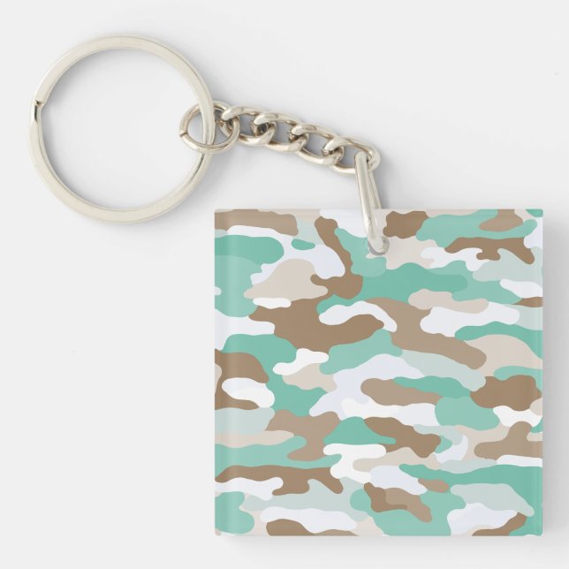  Coastal Camouflage Custom Key Ring (Front)