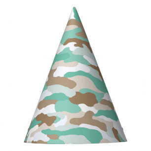 Coastal Camouflage Party Hat