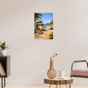 Coastal Camper Escape Poster