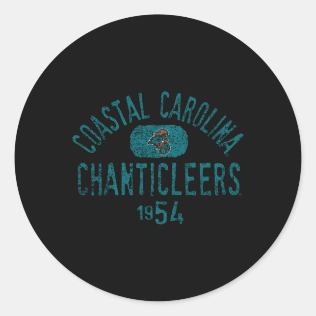 Coastal Carolina Chanticleers 1954 Classic Round Sticker (Front)