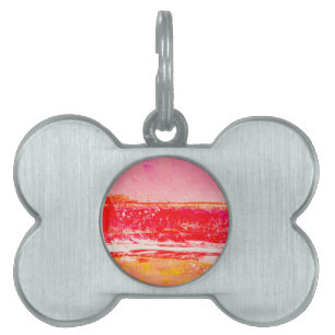 Coastal charm Dog tag with custom art 