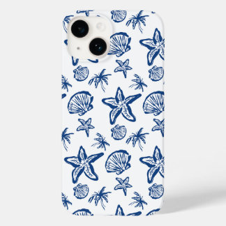Coastal Charm | Seashell & Starfish Summer Beach Case-Mate iPhone 14 Case