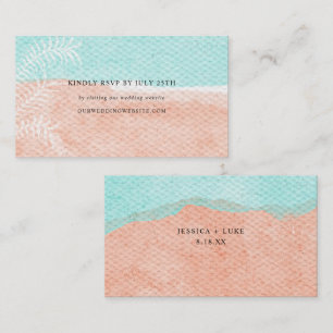 Coastal Charm Watercolor RSVP online card