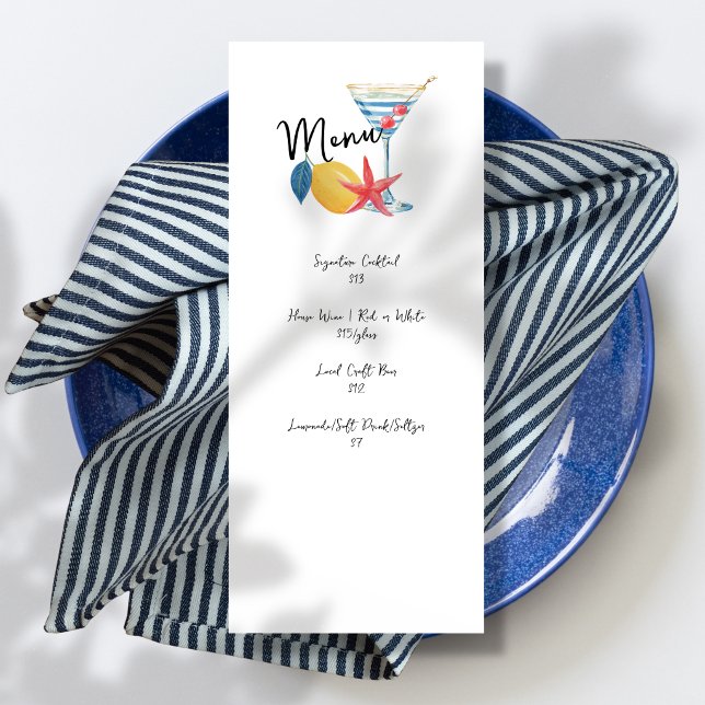 Coastal Cheers Cocktail Party Invitation (Creator Uploaded)