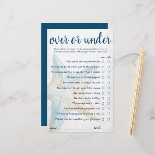 Coastal Chic Blue Starfish Over and Under Game