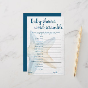 Coastal Chic   Blue Starfish Word Scramble Game