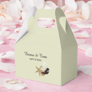 Coastal Chic Minimalist Beach Wedding Favour Box