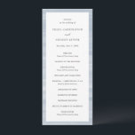 Coastal Chic Muted Blue Elegant Wedding Program<br><div class="desc">Elegant wedding programs featuring a hand painted abstract art background perfect for a coastal or beach wedding.</div>