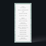 Coastal Chic Muted Green Elegant Wedding Program<br><div class="desc">Elegant wedding programs featuring a hand painted abstract art background perfect for a coastal or beach wedding.</div>