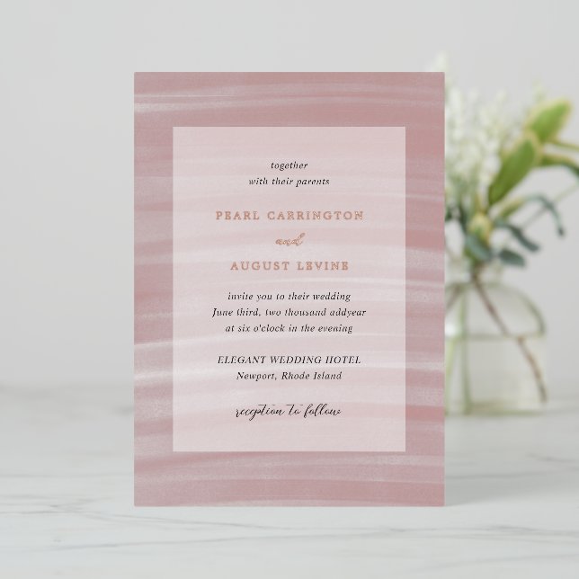 Coastal Chic Pink Elegant Wedding (Standing Front)