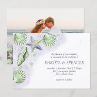 Coastal Chic | Purple Green Nautical Wedding Photo