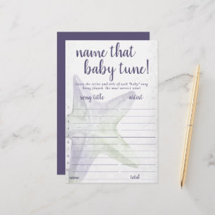 Coastal Chic Purple Starfish Name that Tune Game