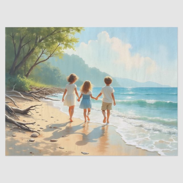 Coastal Childhood Tissue Paper (Front)