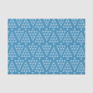 Coastal Christmas Beach Nautical Anchor Holiday Tissue Paper