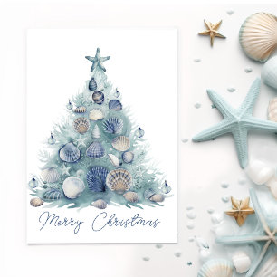 Coastal Christmas Card Personalizable
