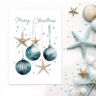 Coastal Christmas Card Personalizable