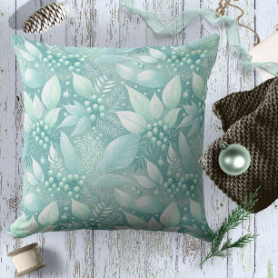 Coastal Christmas Foliage Berries Pattern#7 ID1009 Cushion