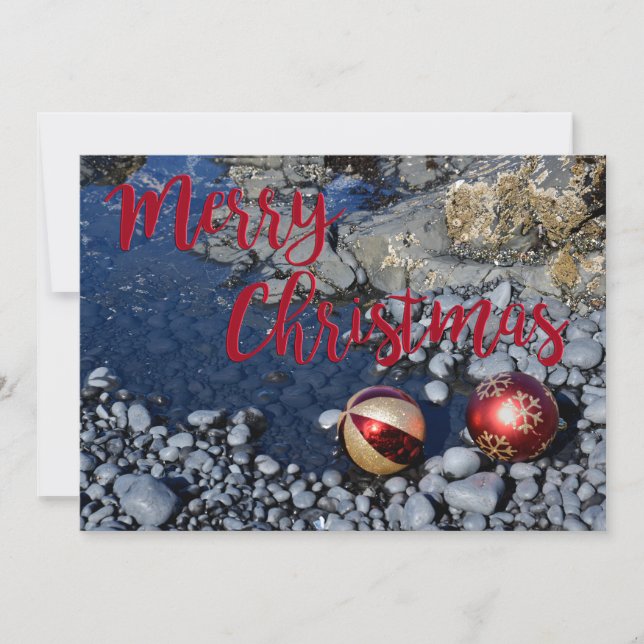 Coastal Christmas Holiday Card (Front)