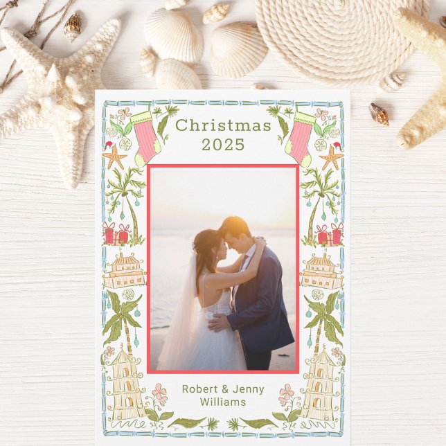 Coastal Christmas Holiday with Beachy Border (Creator Uploaded)