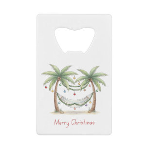 Coastal Christmas Palm Trees With Hammock