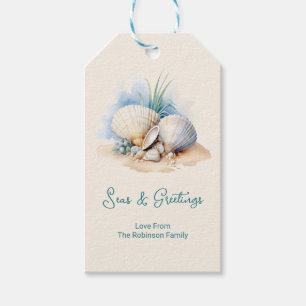Coastal Christmas Seas & Greeting Gift Tags