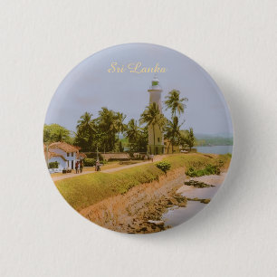 Coastal city of Galle, Sri Lanka Travel Souvenir 6 Cm Round Badge