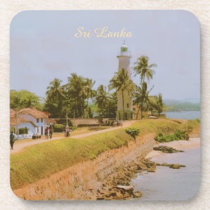 Coastal city of Galle, Sri Lanka Travel Souvenir Coaster
