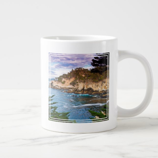 Coastal Cliff Landscape Large Coffee Mug (Right)