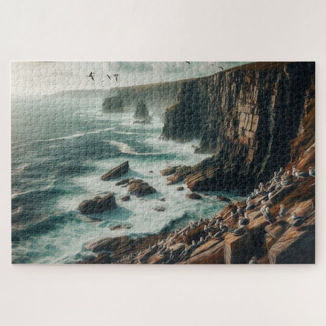 Coastal Cliffs - Breathtaking Scenic Landscape Jigsaw Puzzle (Horizontal)