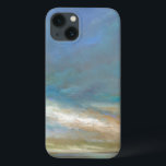 Coastal Clouds with Ocean iPhone 13 Case<br><div class="desc">An amazing coastal painting of that stunning Californian shoreline as depicted by Sheila Finch. This nature inspired landscape takes a touch of the familiar and applies a modern touch in this colourful piece of art brought to you by World Art Group. Light breaking through clouds over a calm ocean that...</div>
