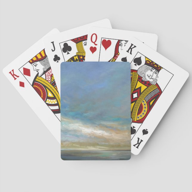 Coastal Clouds with Ocean Playing Cards (Back)