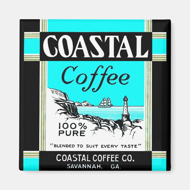 Coastal Coffee Magnet (Front)