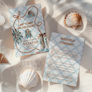 Coastal Cowgirl Bachelorette Invitation