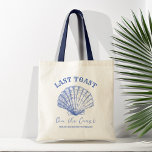 Coastal Cowgirl Bachelorette party favours Tote Bag<br><div class="desc">Last toast on the coast Coastal Cowgirl Bachelorette weekend on a coast bachelorette favours personalised printed tote bag,  bachelorette party personalised favour bag dusty blue marine nautical cowgirl beach dusty blue themed partyfavors tote bag</div>