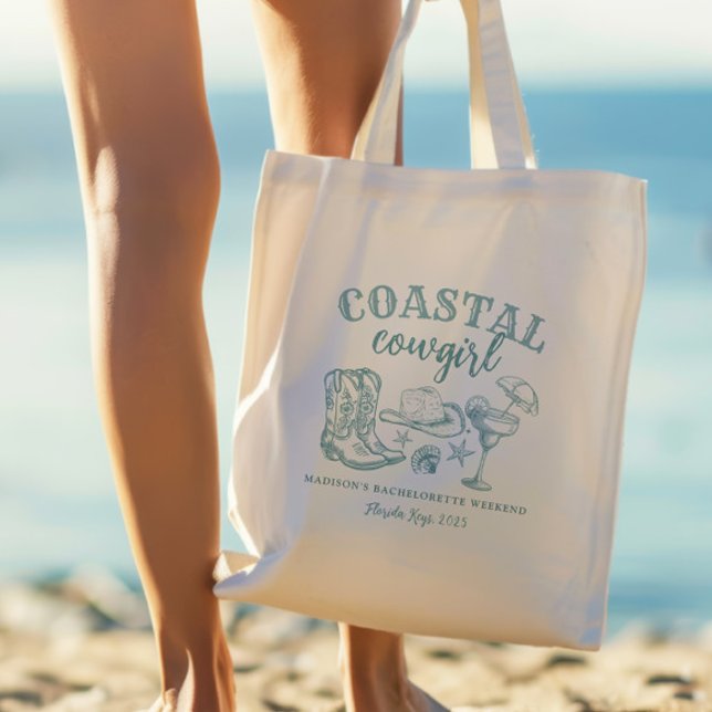 Coastal Cowgirl Bachelorette  Tote Bag (Creator Uploaded)