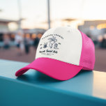 Coastal Cowgirl Bachelorette  Trucker Hat<br><div class="desc">Give this adorable hat to your bridesmaids for your bachelorette or wedding weekend! Our fun hats are the perfect way for your crew to get all the attention everywhere you and your gals go! It's "Vintage Coastal" but with a Texas flair. It’s that juxtaposition of the grittier Western aesthetic with...</div>