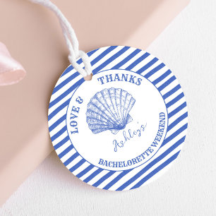 Coastal Cowgirl Bachelorette weekend printed Favour Tags