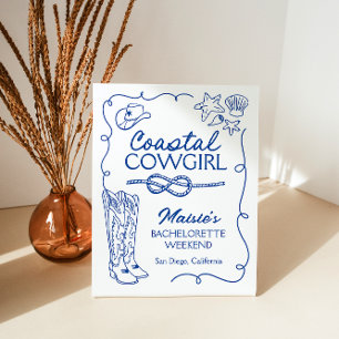 Coastal Cowgirl Bachelorette Weekend Sign
