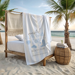 Coastal Cowgirl Beach Club Bachelorette Favours Beach Towel