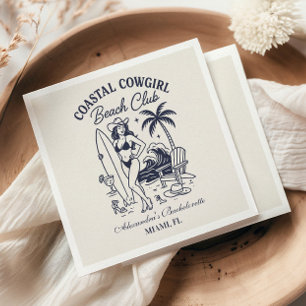 Coastal Cowgirl Beach Club Bachelorette Napkin