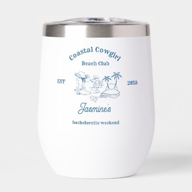 Coastal cowgirl Blue Ocean Bachelorette weekend (Front)