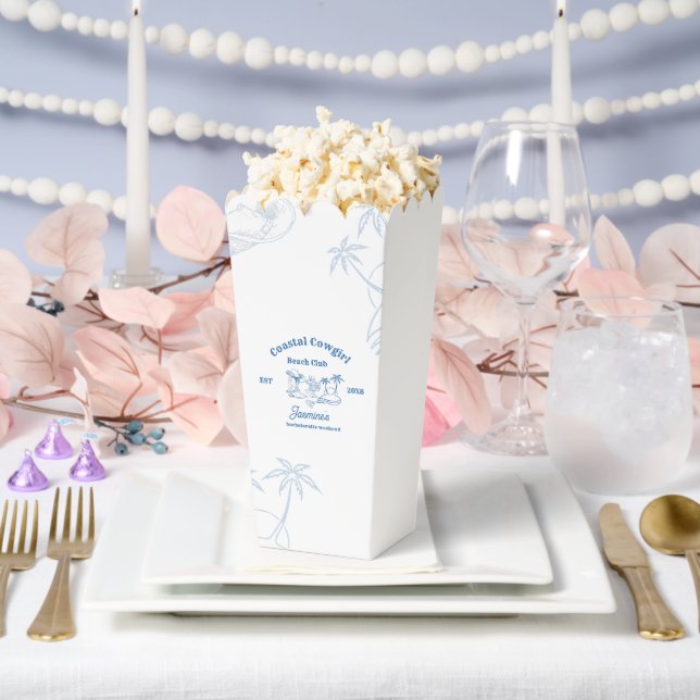 Coastal cowgirl Blue Ocean Bachelorette weekend Favour Box (Wedding)